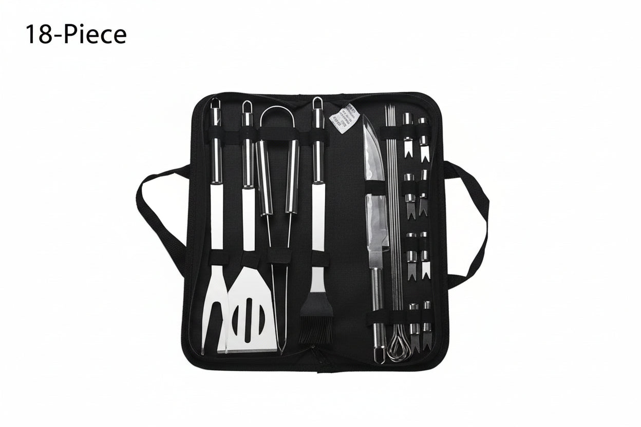 Complete Stainless Steel Braai Tool Set