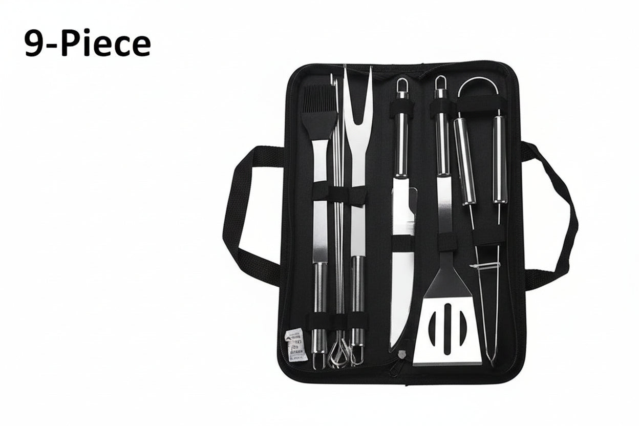 Complete Stainless Steel Braai Tool Set