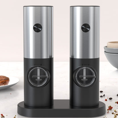 Battery Operated Salt and Pepper Grinder Set
