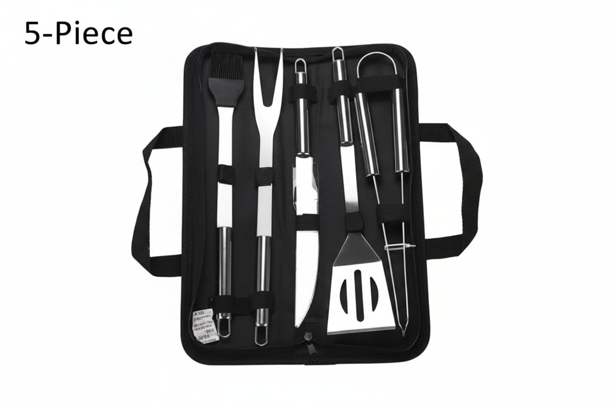 Complete Stainless Steel Braai Tool Set