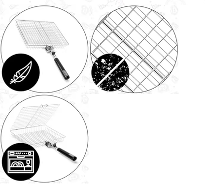 Stainless Steel Folding Braai Basket