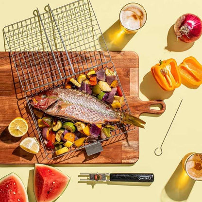 Stainless Steel Folding Braai Basket