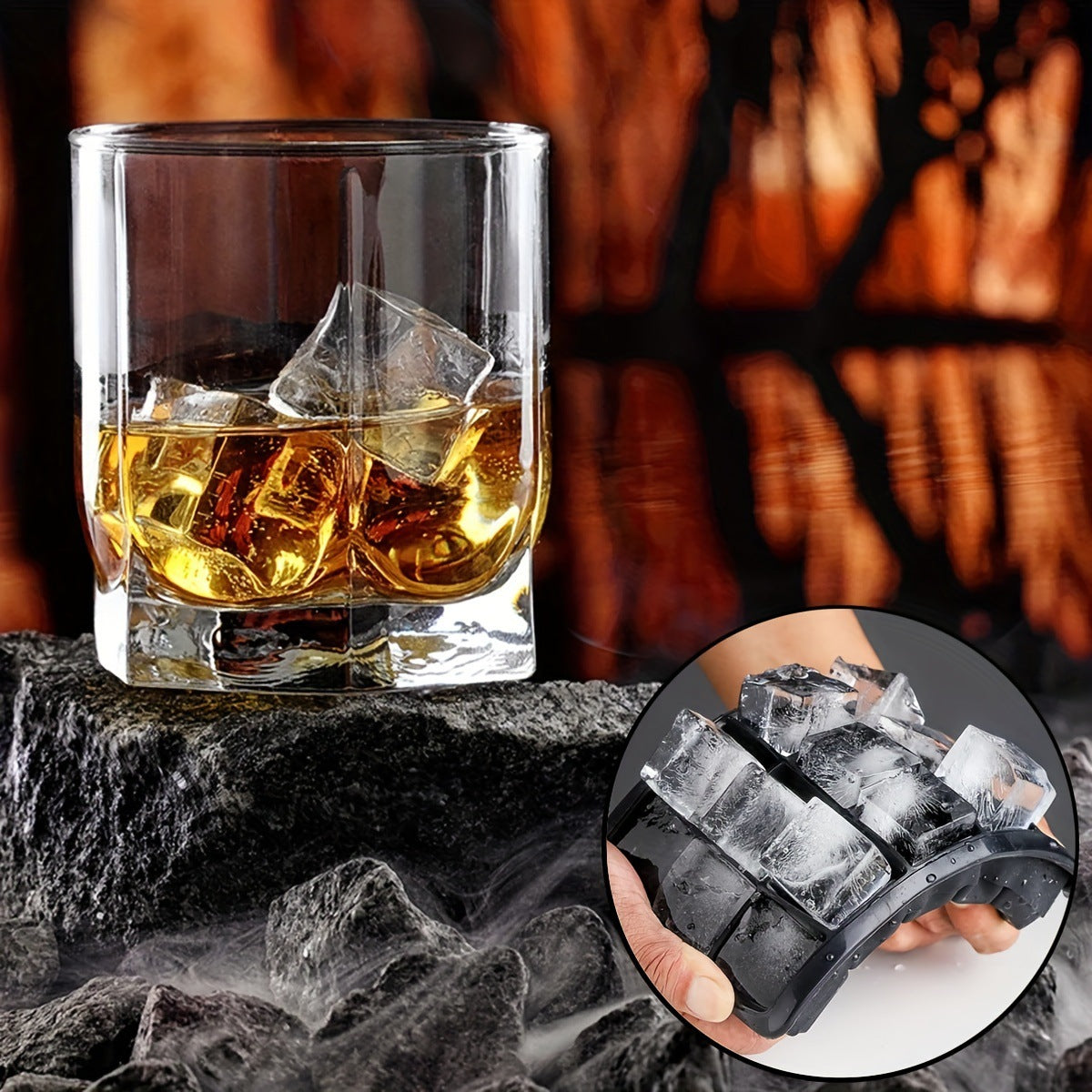 Large Silicone Ice Cube Tray