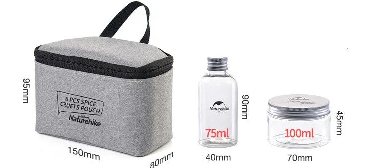 6-Piece Spices and Seasoning Travel Set