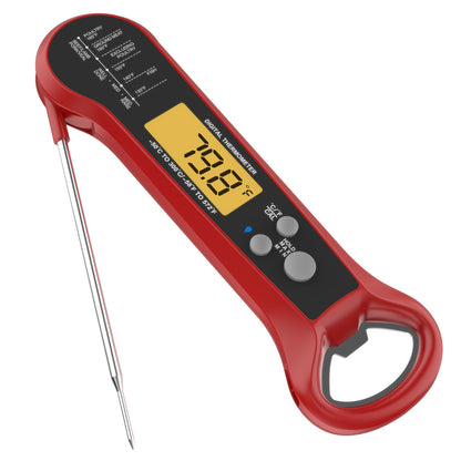 Foldable Kitchen Thermometer with Bottle Opener
