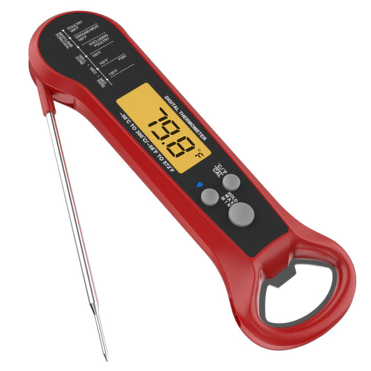 Foldable Kitchen Thermometer with Bottle Opener