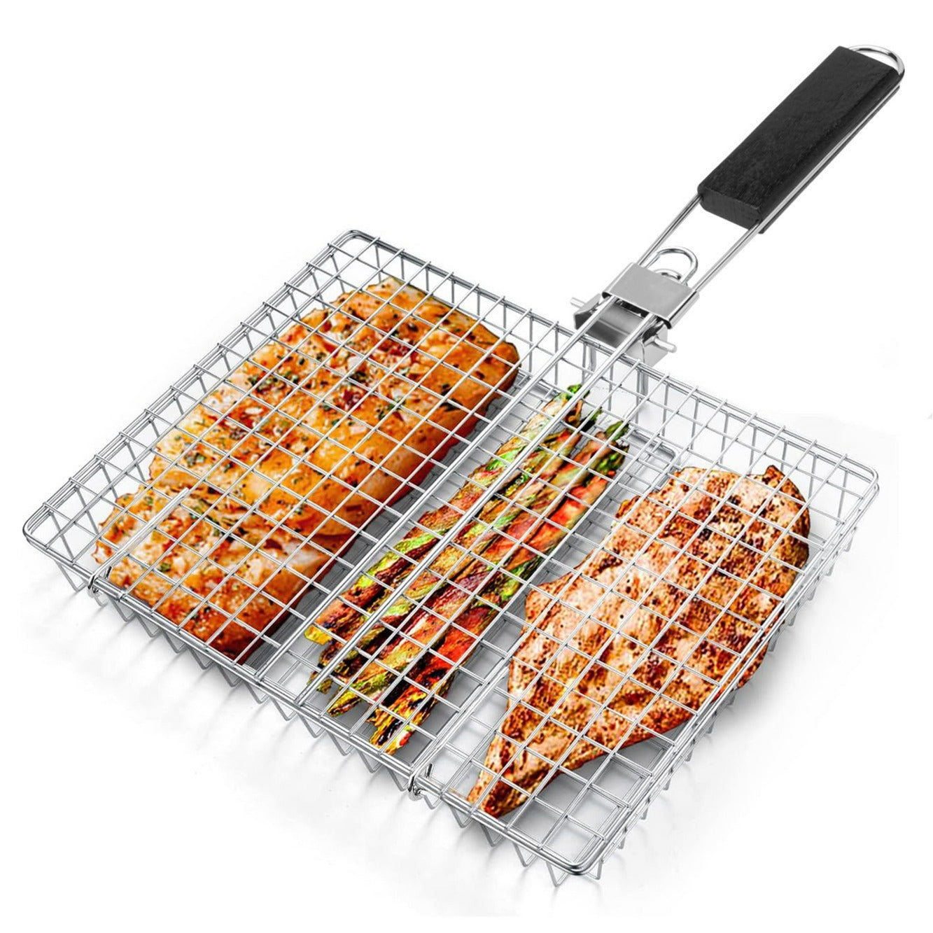 Multi-Function Braai Grid with Folding Handle